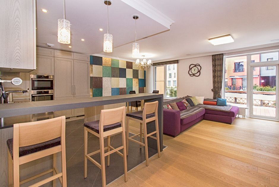 Cozy small condo interior designed for retirement downsizing