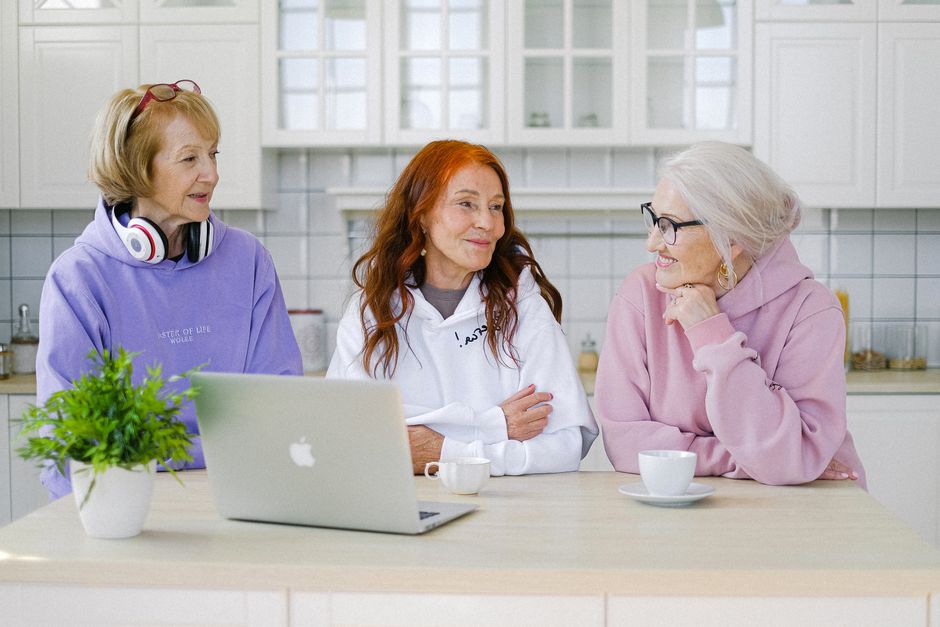 Canadian senior reviewing Allowance for the Survivor application documents