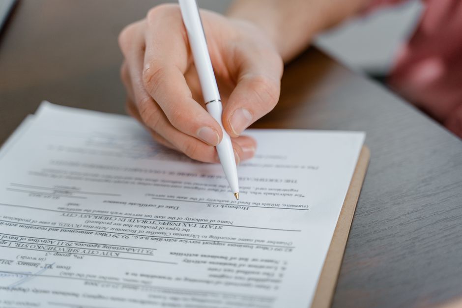 Filling out Allowance for the Survivor application form